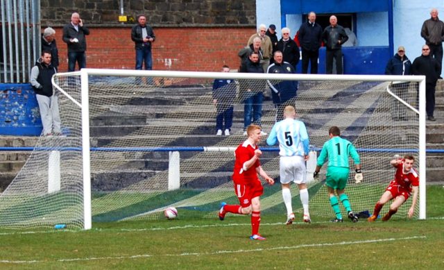 Gus Cochrane opens the scoring