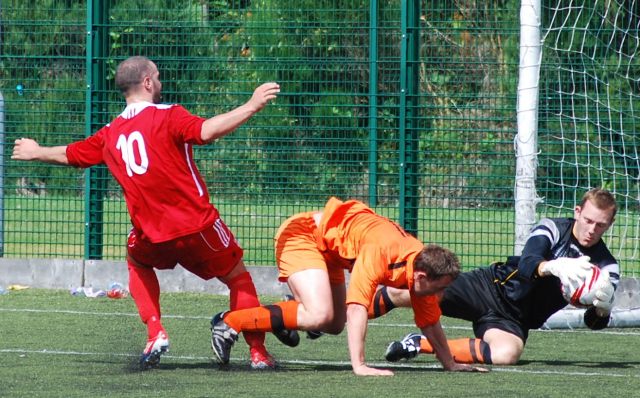 Stevie Miller goes close