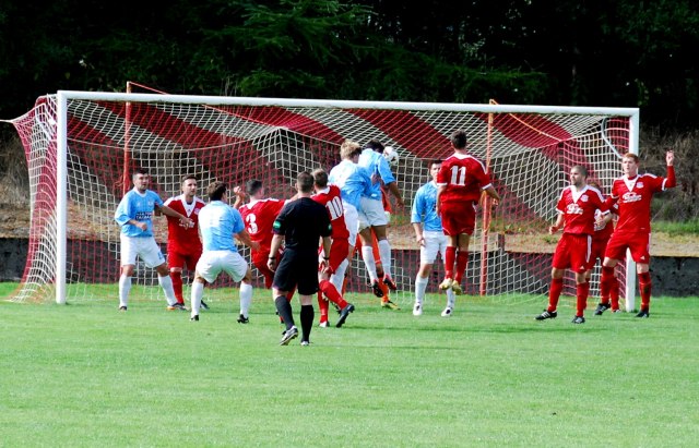 Danny Mitchell heads home