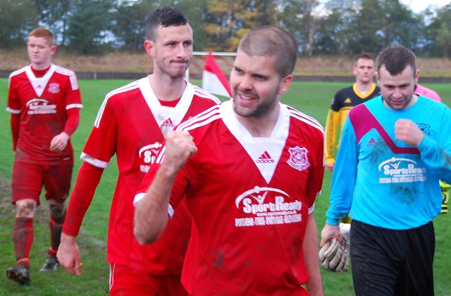 Final whistle celebrations from captain Zee