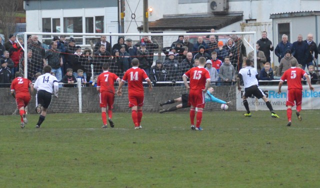 Chris Robertson sinks the spot kick