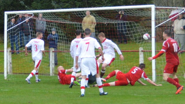 Colin Leiper forces home the equlalser