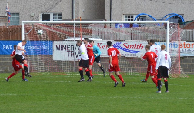 Martin Brogan goes close