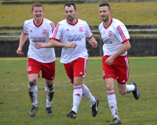 Ryan, Joe and Jamie celebrate