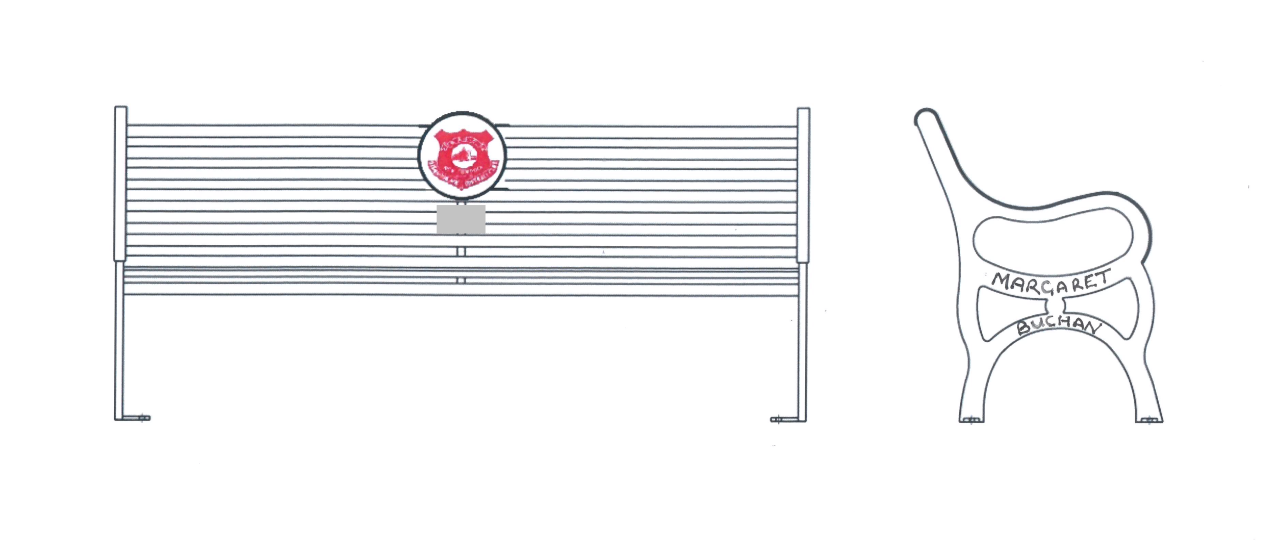 thumbnail_Margaret Buchan Glens badge bench seat design